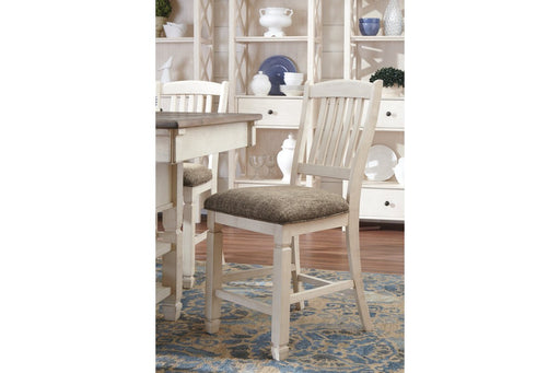 [SPECIAL] Bolanburg Two-tone Counter Height Bar Stool (Set of 2) - D647-124 - Gate Furniture