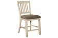 [SPECIAL] Bolanburg Two-tone Counter Height Bar Stool (Set of 2) - D647-124 - Gate Furniture