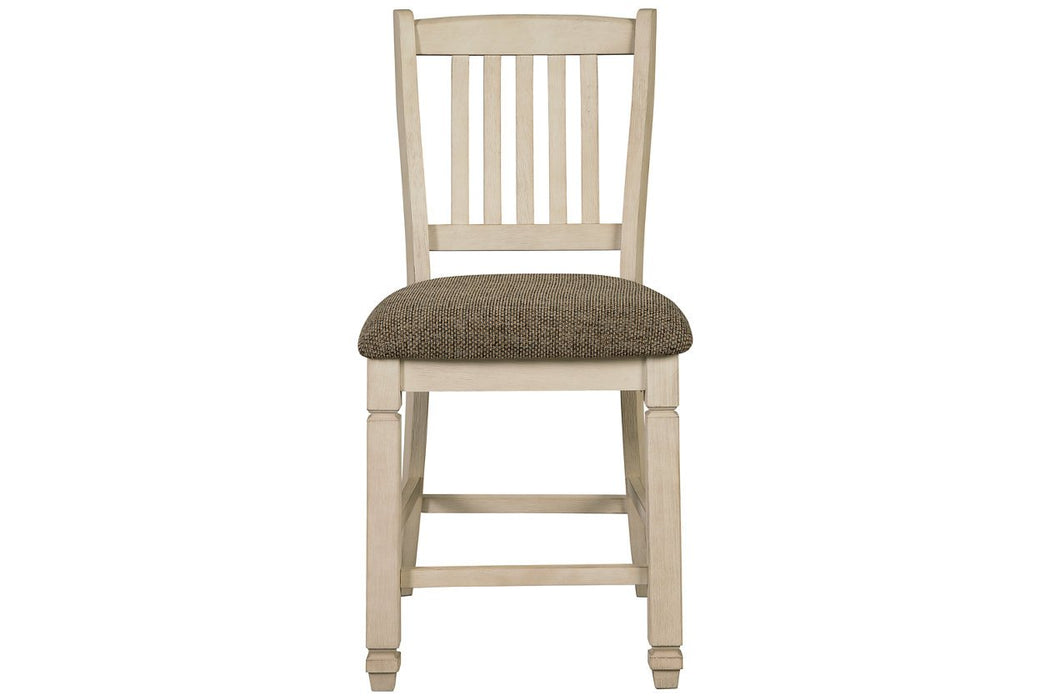 [SPECIAL] Bolanburg Two-tone Counter Height Bar Stool (Set of 2) - D647-124 - Gate Furniture