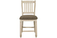[SPECIAL] Bolanburg Two-tone Counter Height Bar Stool (Set of 2) - D647-124 - Gate Furniture