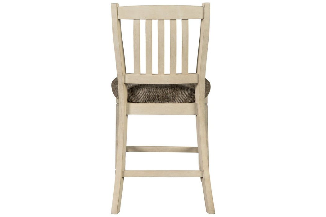 [SPECIAL] Bolanburg Two-tone Counter Height Bar Stool (Set of 2) - D647-124 - Gate Furniture