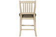 [SPECIAL] Bolanburg Two-tone Counter Height Bar Stool (Set of 2) - D647-124 - Gate Furniture
