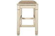 [SPECIAL] Bolanburg Two-tone Counter Height Dining Bench - D647-09 - Gate Furniture