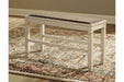 [SPECIAL] Bolanburg Two-tone Counter Height Dining Bench - D647-09 - Gate Furniture