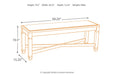 [SPECIAL] Bolanburg Two-tone Dining Bench - D647-00 - Gate Furniture
