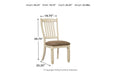 [SPECIAL] Bolanburg Two-tone Dining Chair (Set of 2) - D647-01 - Gate Furniture
