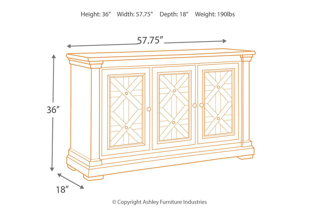 [SPECIAL] Bolanburg Two-tone Dining Server - D647-60 - Gate Furniture