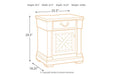[SPECIAL] Bolanburg Two-tone Nightstand - B647-191 - Gate Furniture