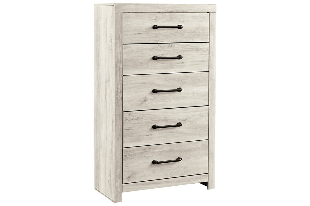 [SPECIAL] Cambeck Whitewash Chest of Drawers - B192-46 - Gate Furniture