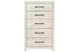 [SPECIAL] Cambeck Whitewash Chest of Drawers - B192-46 - Gate Furniture