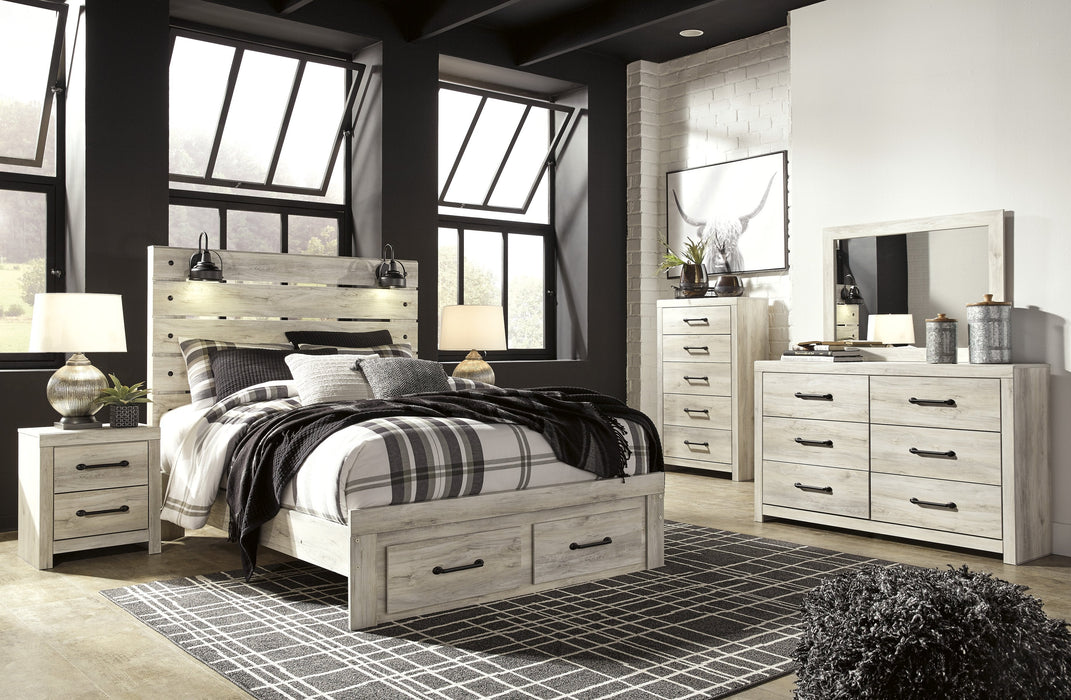 [SPECIAL] Cambeck Whitewash Footboard Storage Bedroom Set - Gate Furniture