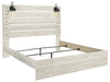 [SPECIAL] Cambeck Whitewash King Panel Bed - Gate Furniture
