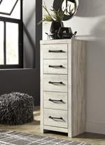 [SPECIAL] Cambeck Whitewash Narrow Chest of Drawers - B192-11 - Gate Furniture