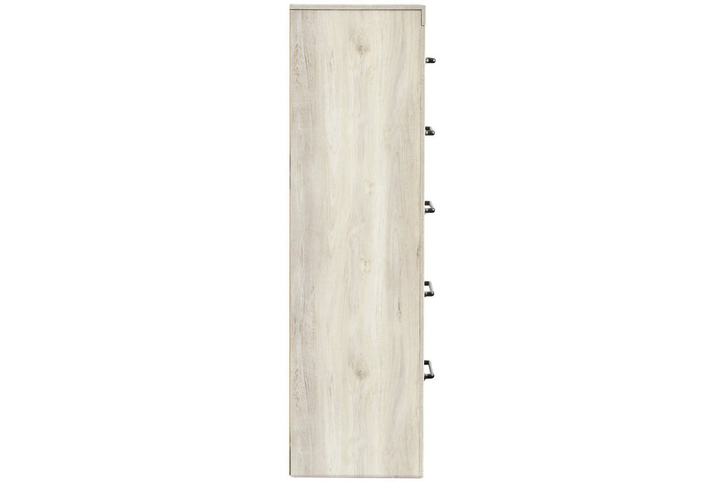 [SPECIAL] Cambeck Whitewash Narrow Chest of Drawers - B192-11 - Gate Furniture