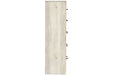 [SPECIAL] Cambeck Whitewash Narrow Chest of Drawers - B192-11 - Gate Furniture