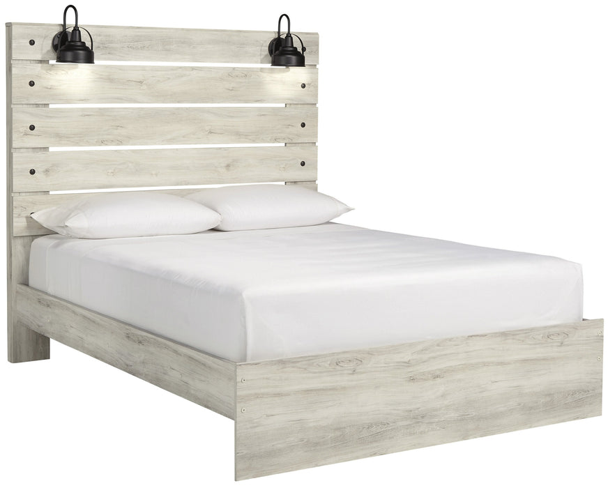 [SPECIAL] Cambeck Whitewash Queen Panel Bed - Gate Furniture