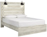 [SPECIAL] Cambeck Whitewash Queen Panel Bed - Gate Furniture