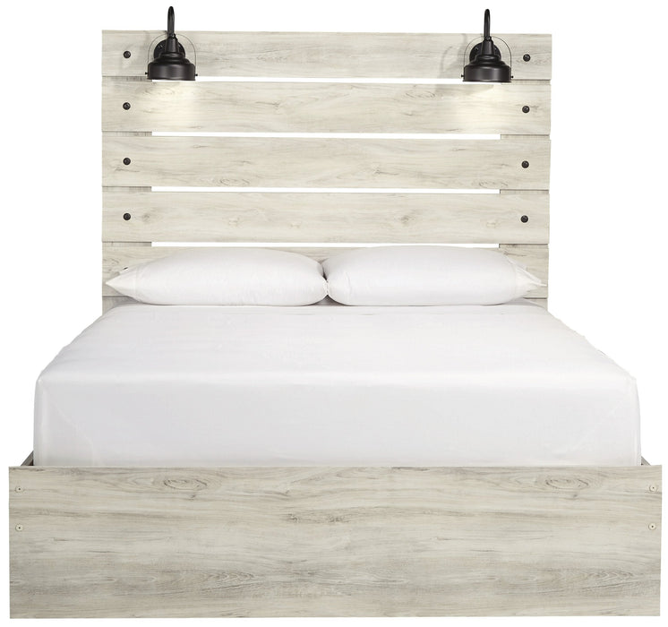 [SPECIAL] Cambeck Whitewash Queen Panel Bed - Gate Furniture