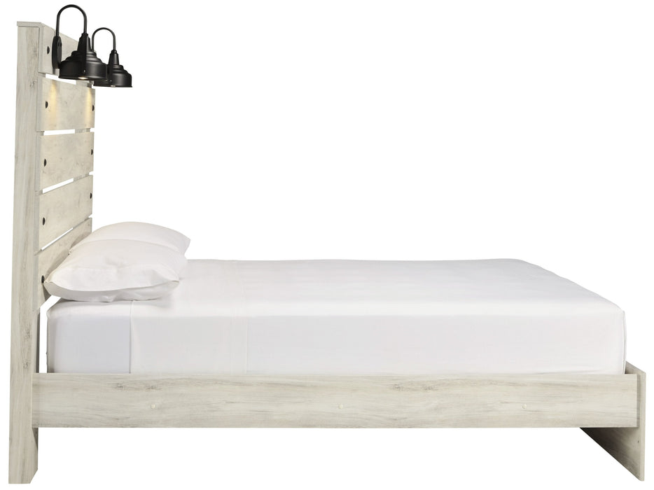[SPECIAL] Cambeck Whitewash Queen Panel Bed - Gate Furniture