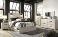 [SPECIAL] Cambeck Whitewash Storage Platform Bedroom Set - Gate Furniture