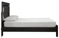 [SPECIAL] Kaydell Black LED Queen Storage Panel Bed - Gate Furniture