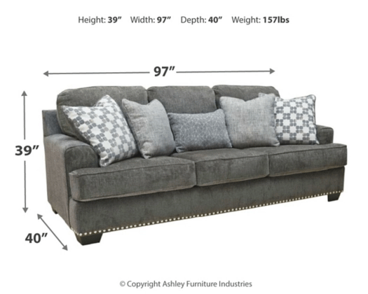 [SPECIAL] Locklin Carbon Living Room Set - Gate Furniture