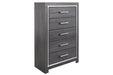 [SPECIAL] Lodanna Gray Chest of Drawers - B214-46 - Gate Furniture