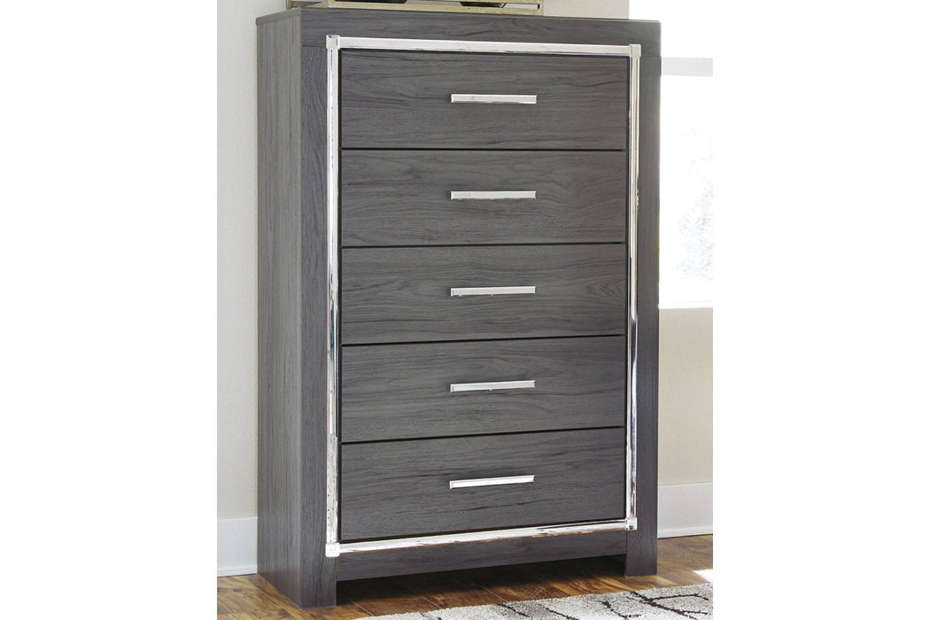 [SPECIAL] Lodanna Gray Chest of Drawers - B214-46 - Gate Furniture