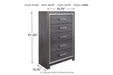 [SPECIAL] Lodanna Gray Chest of Drawers - B214-46 - Gate Furniture