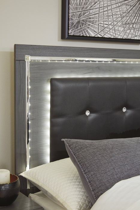 [SPECIAL] Lodanna Gray LED Panel Bedroom Set - Gate Furniture