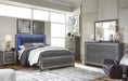 [SPECIAL] Lodanna Gray LED Panel Bedroom Set - Gate Furniture