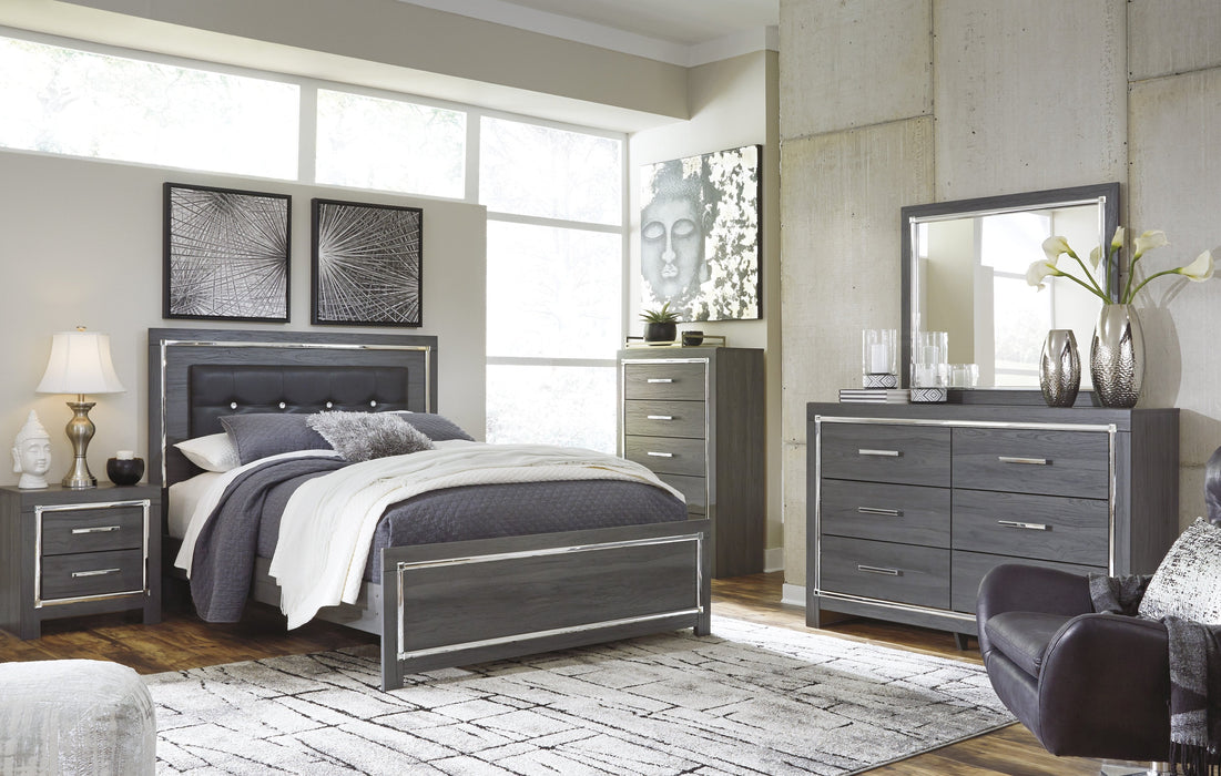 [SPECIAL] Lodanna Gray LED Panel Bedroom Set - Gate Furniture