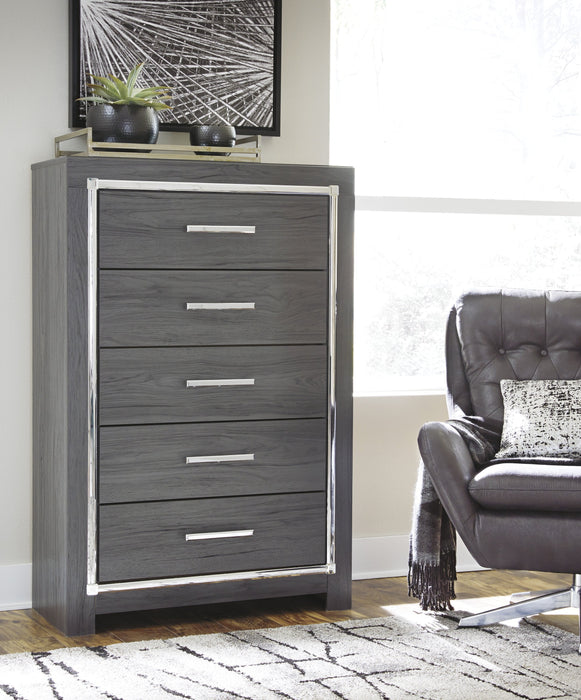 [SPECIAL] Lodanna Gray LED Panel Bedroom Set - Gate Furniture