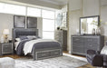 [SPECIAL] Lodanna Gray LED Storage Bedroom Set - Gate Furniture