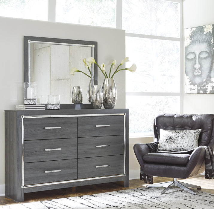 [SPECIAL] Lodanna Gray LED Storage Bedroom Set - Gate Furniture