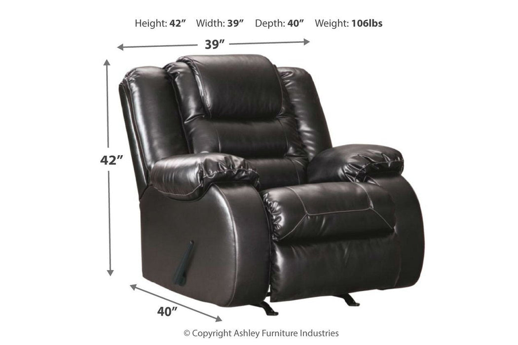[SPECIAL] Vacherie Black Recliner - 7930825 - Gate Furniture