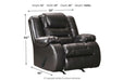 [SPECIAL] Vacherie Black Recliner - 7930825 - Gate Furniture