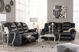 [SPECIAL] Vacherie Black Reclining Living Room Set - Gate Furniture
