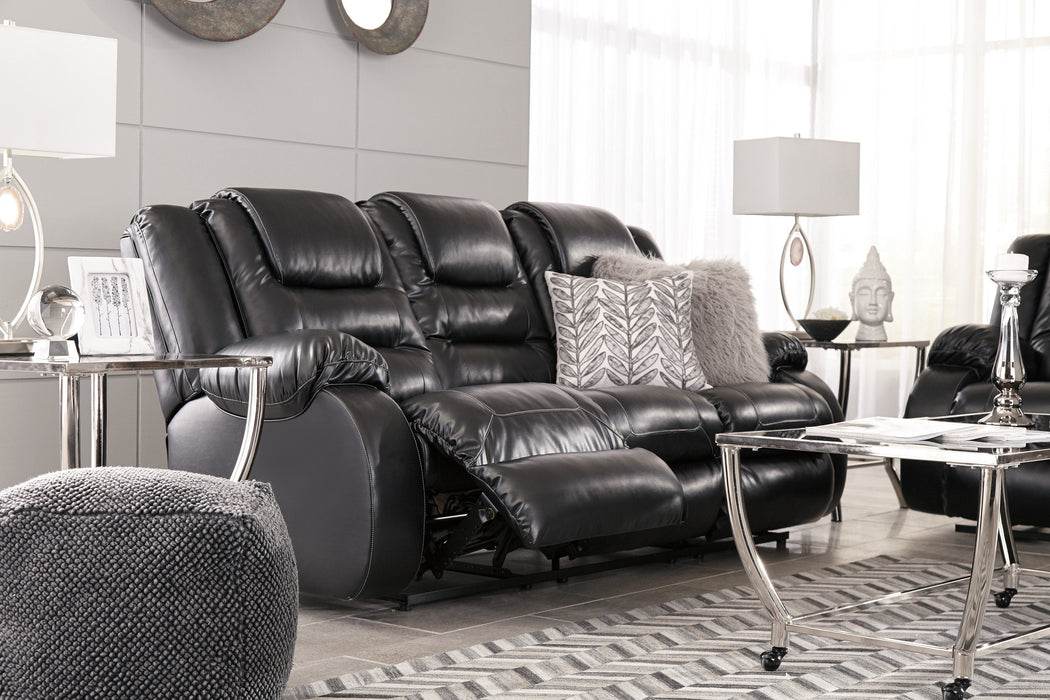 [SPECIAL] Vacherie Black Reclining Living Room Set - Gate Furniture