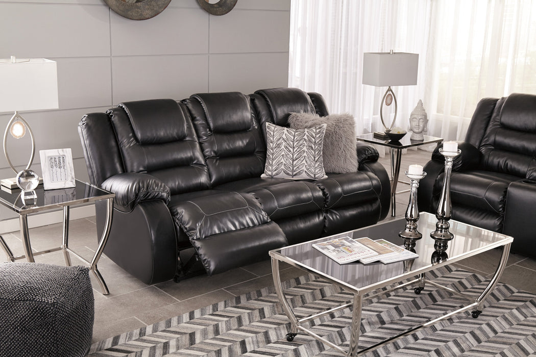 [SPECIAL] Vacherie Black Reclining Living Room Set - Gate Furniture