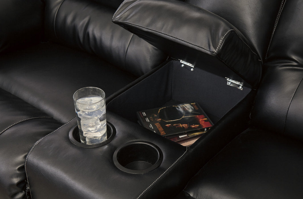 [SPECIAL] Vacherie Black Reclining Living Room Set - Gate Furniture