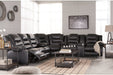 [SPECIAL] Vacherie Black Reclining Sofa - 7930888 - Gate Furniture