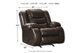[SPECIAL] Vacherie Chocolate Recliner - 7930725 - Gate Furniture