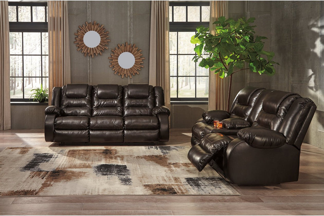 [SPECIAL] Vacherie Chocolate Reclining Sofa - 7930788 - Gate Furniture