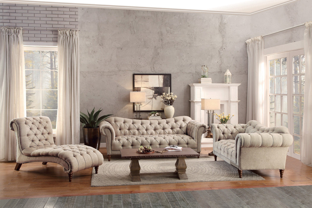 St. Claire Beige Living Room Set - Gate Furniture
