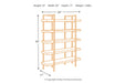 Starmore Brown 76" Bookcase - H633-70 - Gate Furniture