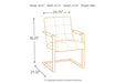 Starmore Brown Home Office Desk Chair (Set of 2) - H633-02A - Gate Furniture
