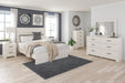 Stelsie White  Queen Panel Bed - Gate Furniture