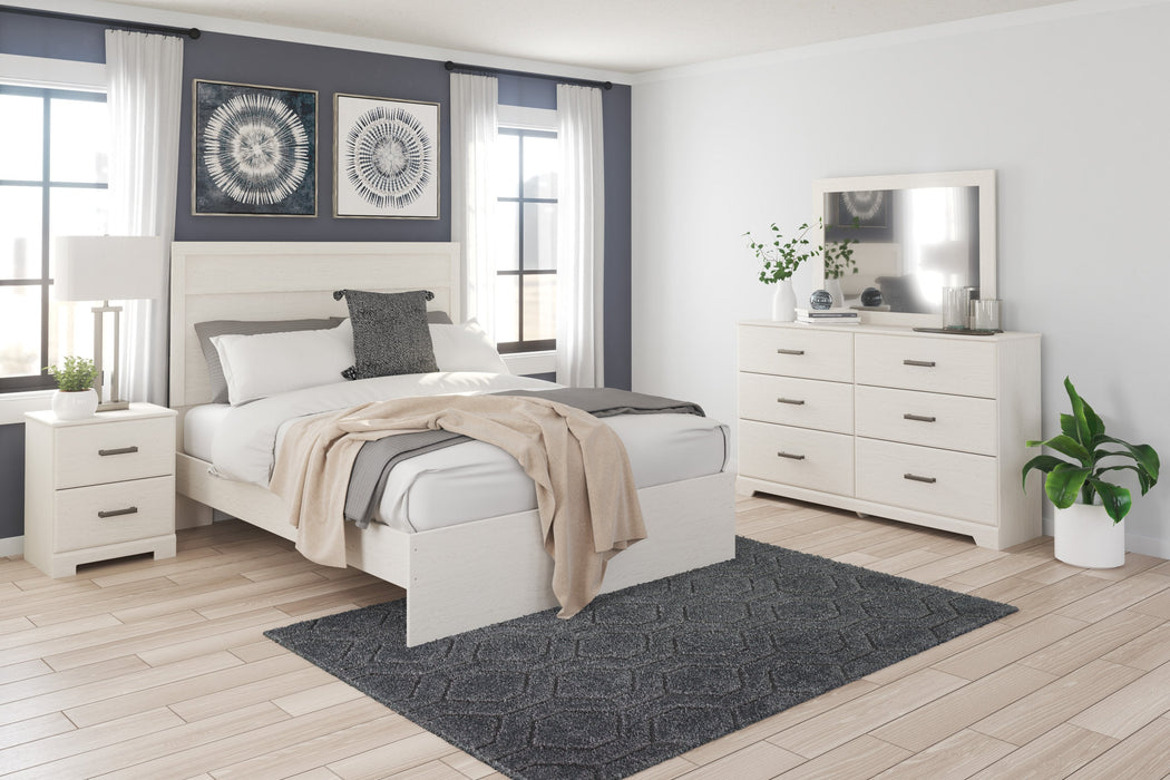 Stelsie White  Queen Panel Bed - Gate Furniture