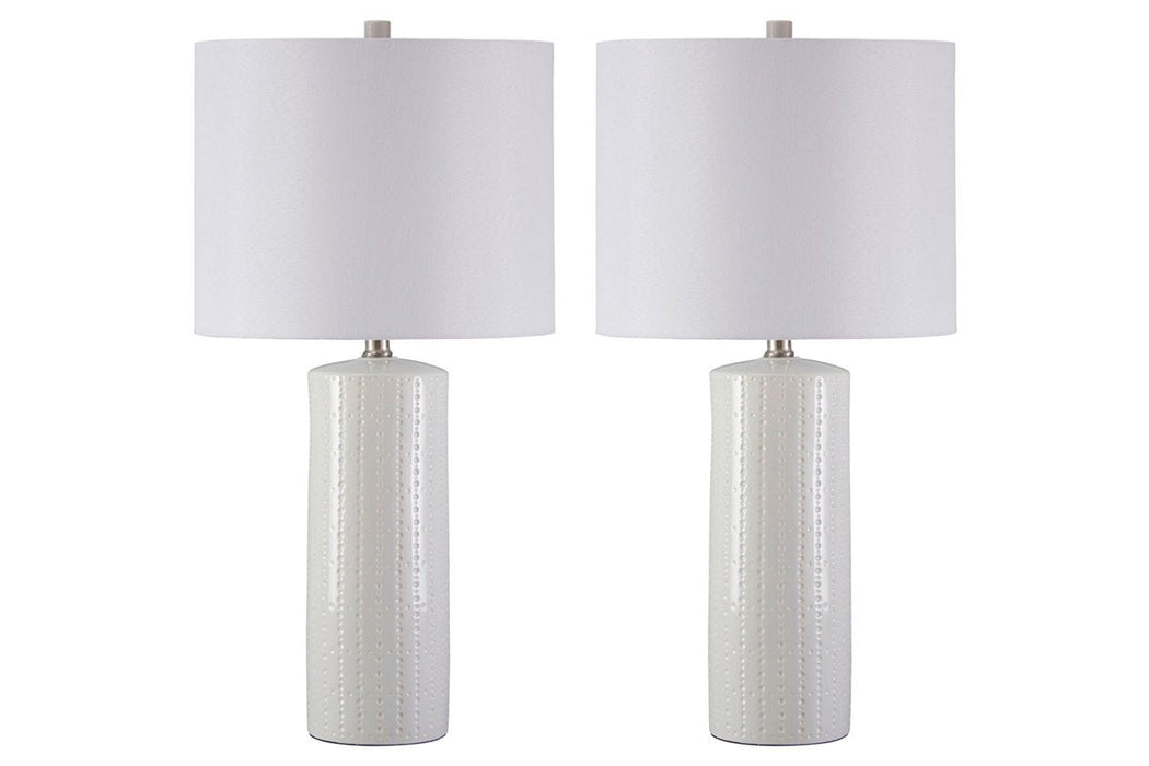 Steuben White Table Lamp (Set of 2) - L177904 - Gate Furniture